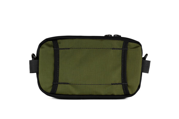 Rear of the Bantam in Olive Parapack and Coyote 210 Ballistic shell